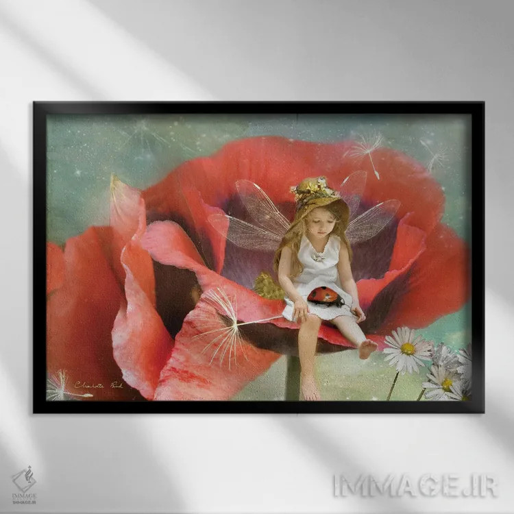 تابلو مرا به خاطر بسپار اثر شارلوت بیرد - نمای قابدار مشکی