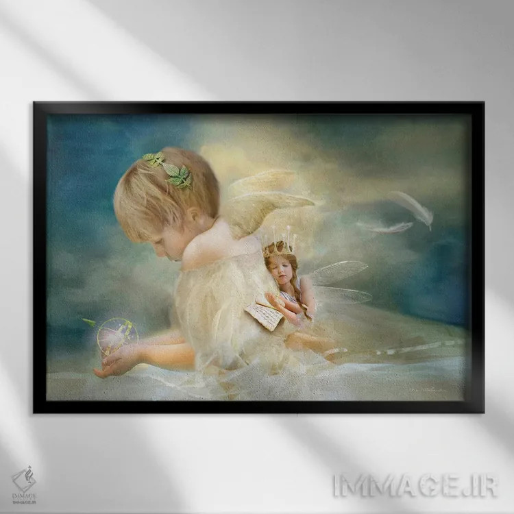 تابلو محبوب اثر شارلوت بیرد - نمای قابدار مشکی