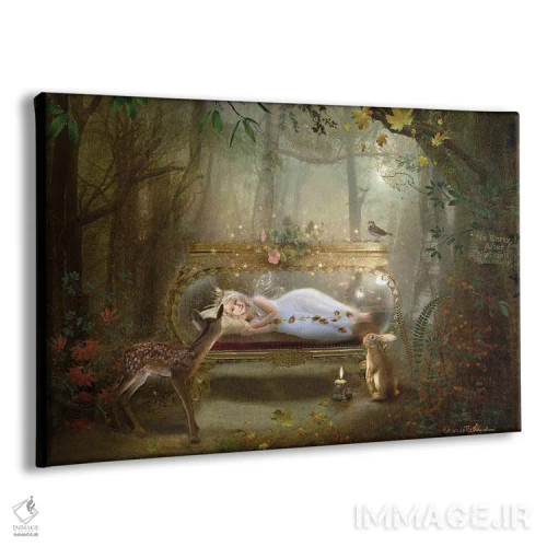 تابلو افسانهٔ جنگل زمستانی اثر شارلوت بیرد - نمای پرسپکتیو محصول