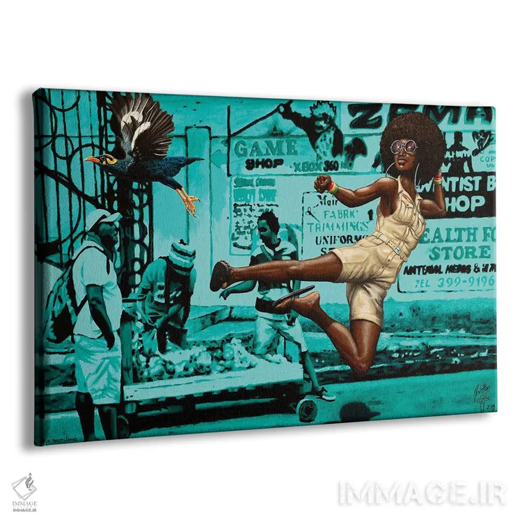 تابلو جونز کمربند سیاه (فیلم/شخصیت) اثر کریستین بییر - نمای پرسپکتیو محصول