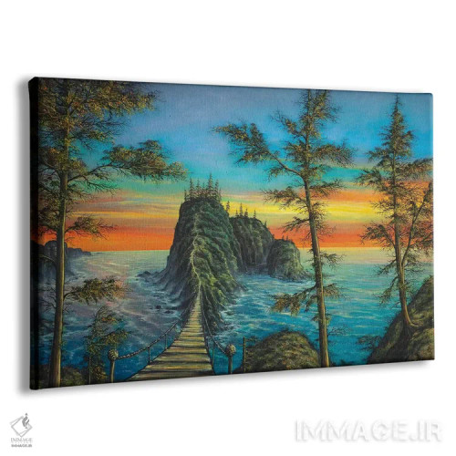 تابلو جزیرهٔ اسرارآمیز اثر کالر بای فلیکز (نام هنرمند) - نمای پرسپکتیو محصول