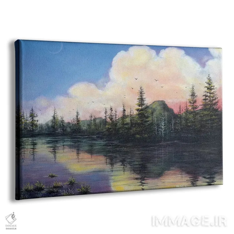 تابلو در فکر شمال غرب اقیانوس آرام (آمریکا) اثر کالر بای فلیکز (نام هنرمند) - نمای پرسپکتیو محصول