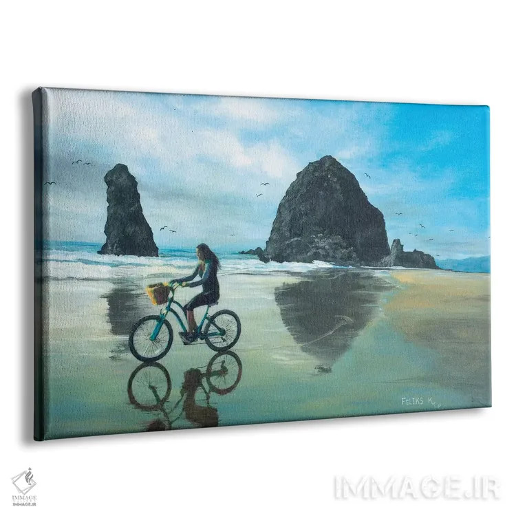 تابلو روزهای آرام در ساحل اثر کالر بای فلیکز (نام هنرمند) - نمای پرسپکتیو محصول