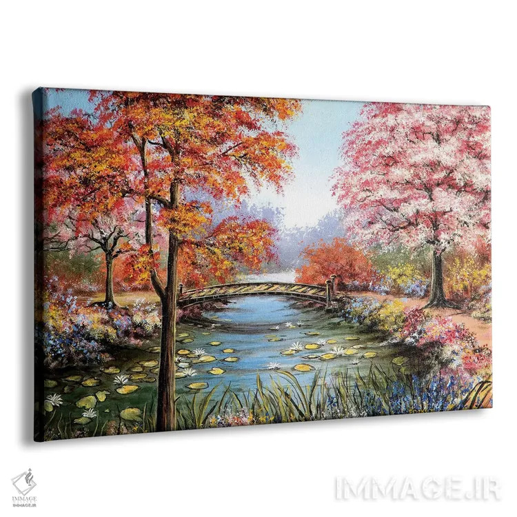 تابلو باغ رنگارنگ اثر کالر بای فلیکز (نام هنرمند) - نمای پرسپکتیو محصول