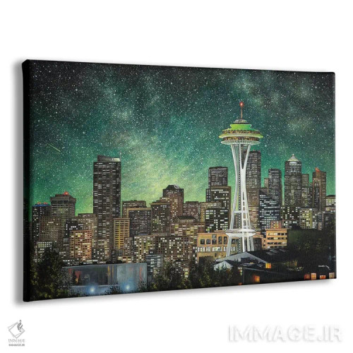 تابلو سیاتل سبز اثر کالر بای فلیکز (نام هنرمند) - نمای پرسپکتیو محصول