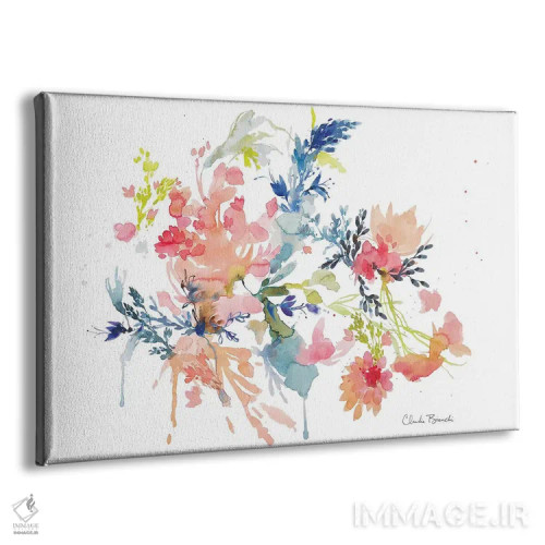 تابلو ابرهای گلی اثر کلودیا بیانکی - نمای پرسپکتیو محصول