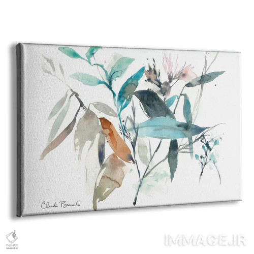 تابلو شکوفههای آبرنگی ۲ اثر کلودیا بیانکی - نمای پرسپکتیو محصول