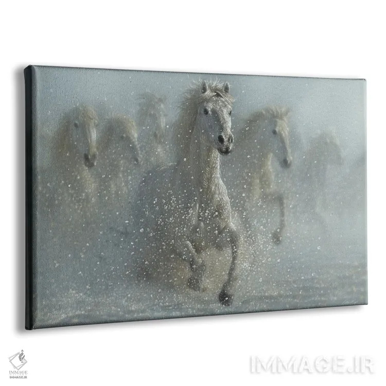 تابلو دویدن در طبیعت وحشی اثر کالین بوگل - نمای پرسپکتیو محصول