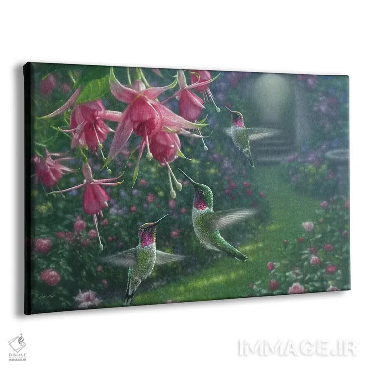 تابلو پناهگاه مرغ مگسخوار (افقی) اثر کالین بوگل - نمای پرسپکتیو محصول