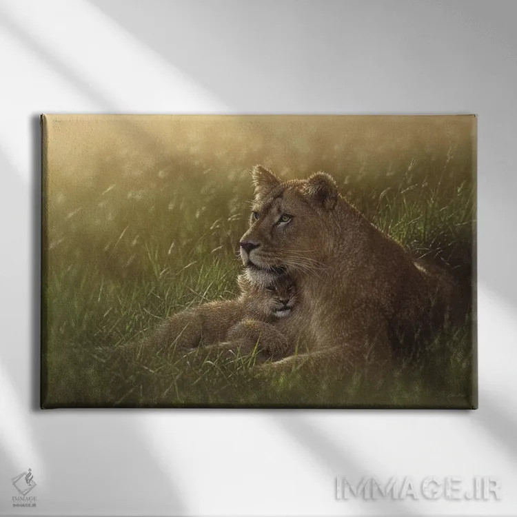 تابلو پناهگاه امن اثر کالین بوگل - نمای روبهرو روی دیوار