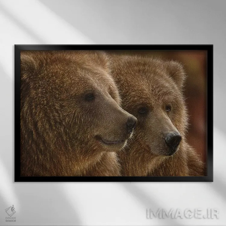 تابلو روزهای تنبلی اثر کالین بوگل - نمای قابدار مشکی