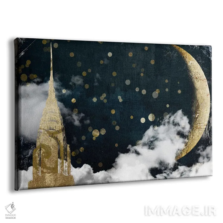 تابلو شهرهای ابری نیویورک اثر ساشا - نمای پرسپکتیو محصول