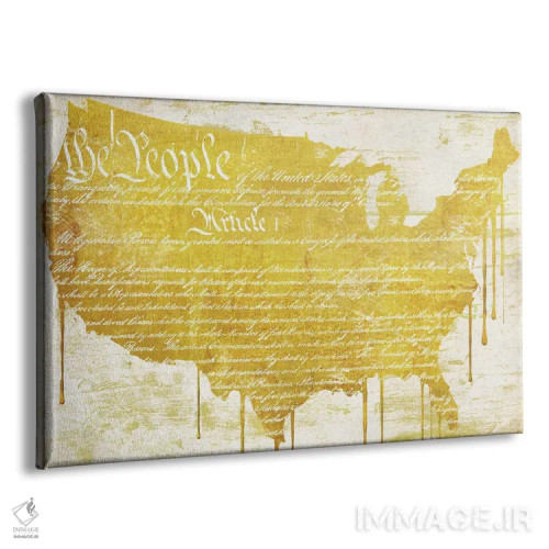 تابلو رویای آمریکایی II اثر ساشا - نمای پرسپکتیو محصول