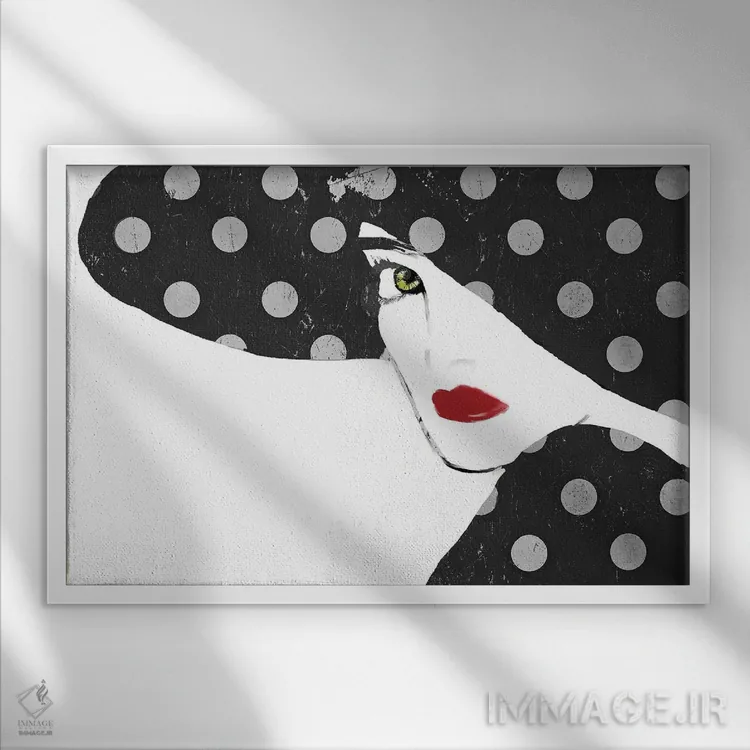 تابلو لانهٔ زنان IV اثر ساشا - نمای قابدار سفید