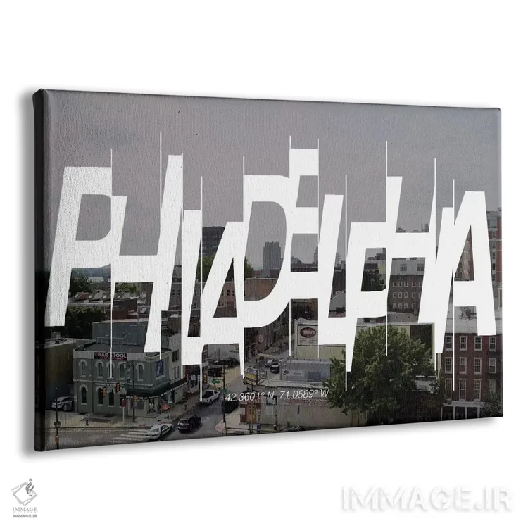 تابلو 71° W),فیلادلفیا (۴۲.۳ شمالی، ۷۱ غربی) اثر فایو بای فایو کالکتیو - نمای پرسپکتیو محصول