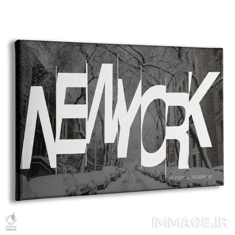 تابلو 74° W),نیویورک (۴۰.۷ شمالی، ۷۴ غربی) اثر فایو بای فایو کالکتیو - نمای پرسپکتیو محصول