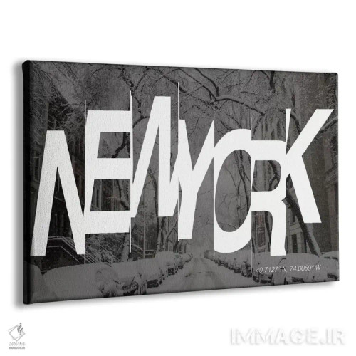 تابلو 74° W),نیویورک (۴۰.۷ شمالی، ۷۴ غربی) اثر فایو بای فایو کالکتیو - نمای پرسپکتیو محصول