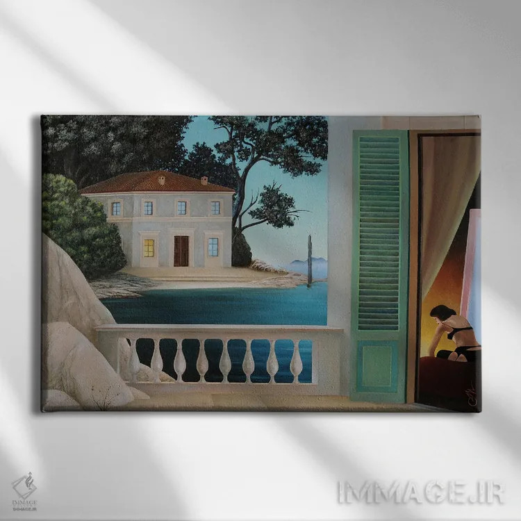 تابلو در خانه اثر چکو مارینیلو - نمای روبهرو روی دیوار