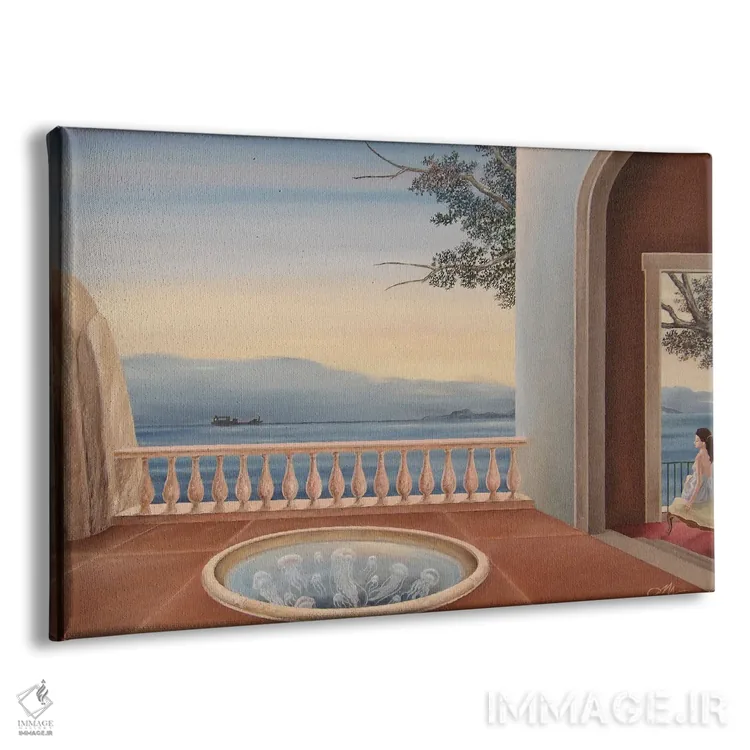 تابلو آکواریوم عروس دریایی اثر چکو مارینیلو - نمای پرسپکتیو محصول