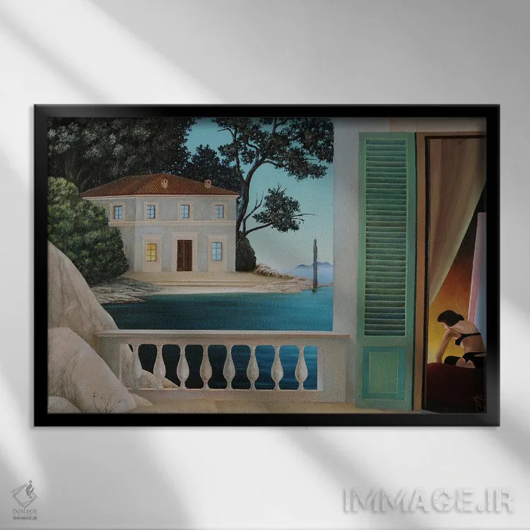 تابلو در خانه اثر چکو مارینیلو - نمای قابدار مشکی