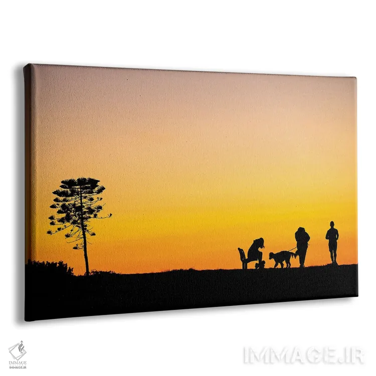 تابلو رنگهای زرد اثر شارلوت کرد - نمای پرسپکتیو محصول