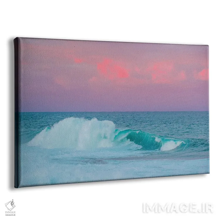 تابلو امواج پاستلی اثر شارلوت کرد - نمای پرسپکتیو محصول