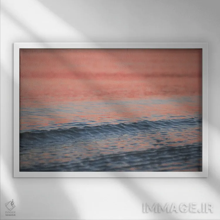 تابلو موجچههای کوچک اثر شارلوت کرد - نمای قابدار سفید