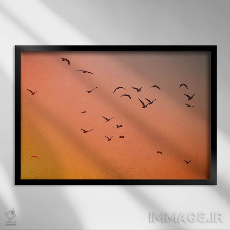 تابلو حبابها اثر شارلوت کرد - نمای قابدار مشکی