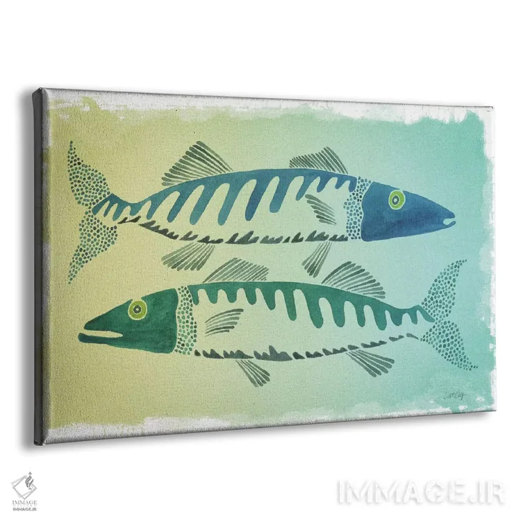 تابلو ماهی اثر کت کوکیلت - نمای پرسپکتیو محصول