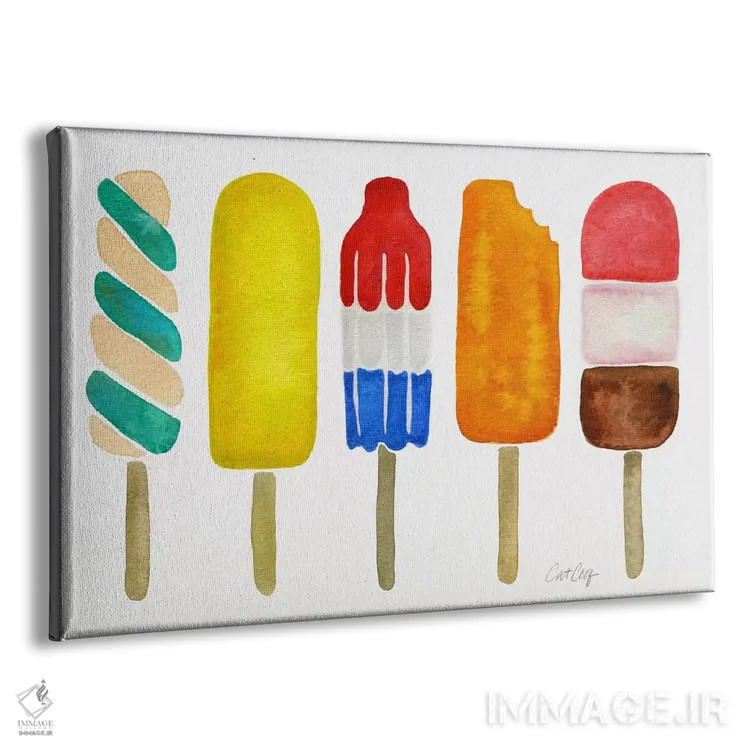 تابلو بستنی یخی اثر کت کوکیلت - نمای پرسپکتیو محصول