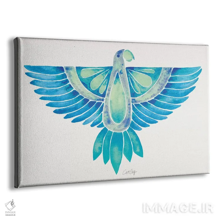 تابلو طوطی آبی گرباورهای (اومبره) اثر کت کوکیلت - نمای پرسپکتیو محصول