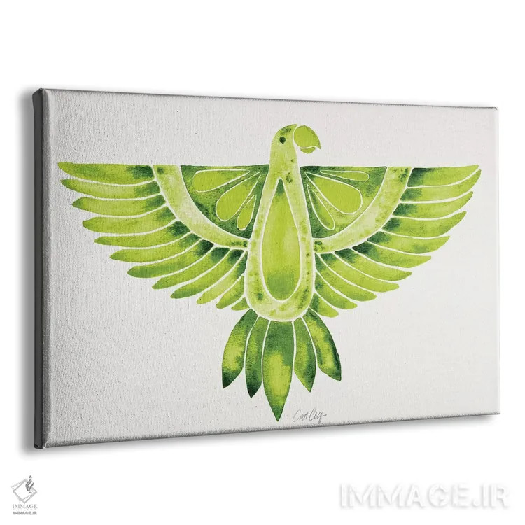 تابلو طوطی لیمویی اثر کت کوکیلت - نمای پرسپکتیو محصول