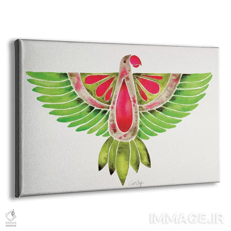تابلو طوطی عاشق (لووابرد) اثر کت کوکیلت - نمای پرسپکتیو محصول
