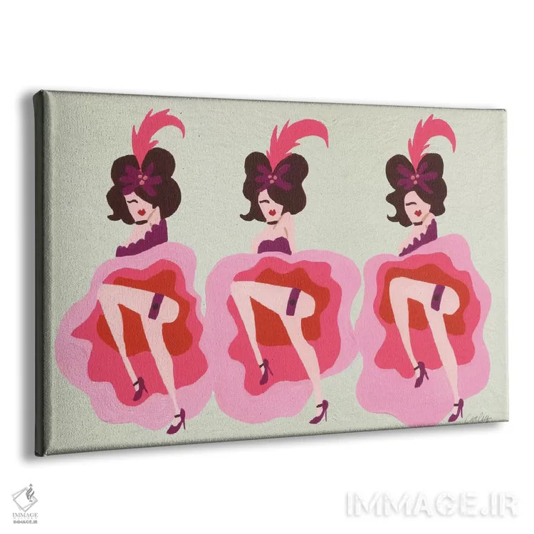 تابلو کرِم کنکن (نوع رقص فرانسوی/لباس) اثر کت کوکیلت - نمای پرسپکتیو محصول