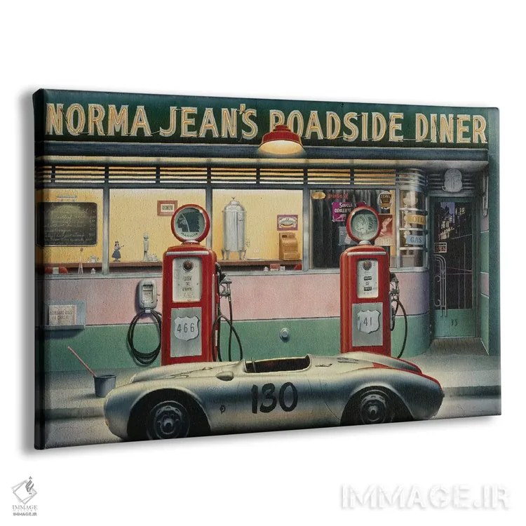 تابلو دختر تقویم بزرگراه سرنوشت اثر کریس کنسانی - نمای پرسپکتیو محصول