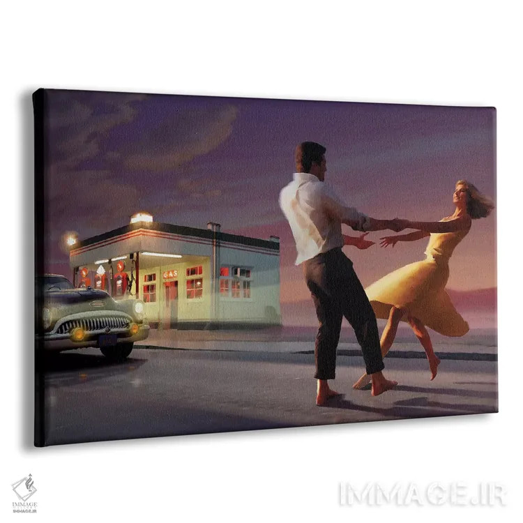 تابلو رقص شبانه اثر کریس کنسانی - نمای پرسپکتیو محصول