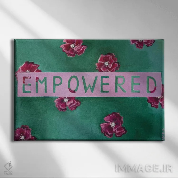 تابلو توانمند اثر سیسی گیدی - نمای روبهرو روی دیوار