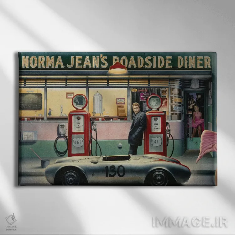 تابلو بزرگراه سرنوشت اثر کریس کنسانی - نمای روبهرو روی دیوار