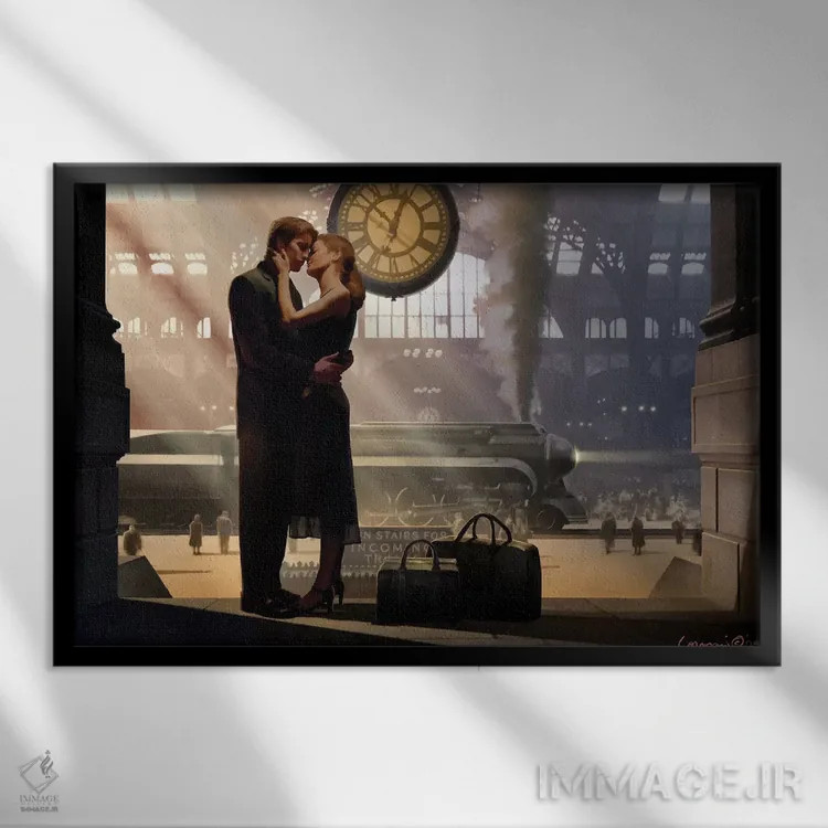 تابلو خداحافظ (فرانسوی) اثر کریس کنسانی - نمای قابدار مشکی