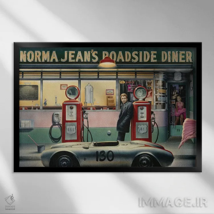 تابلو بزرگراه سرنوشت اثر کریس کنسانی - نمای قابدار مشکی