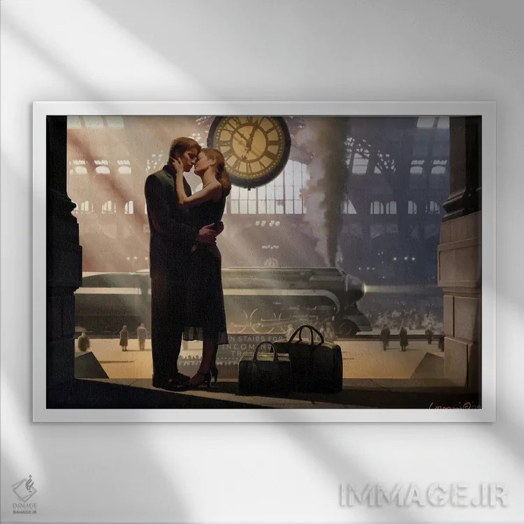 تابلو خداحافظ (فرانسوی) اثر کریس کنسانی - نمای قابدار سفید