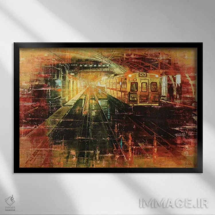 تابلو دنور (آمریکا) اثر کریستوفر کلارک - نمای قابدار مشکی