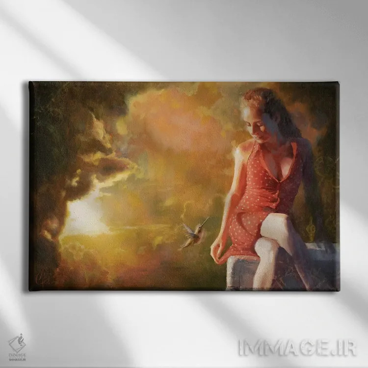 تابلو لبهٔ فراموشی اثر کریستوفر کلارک - نمای روبهرو روی دیوار