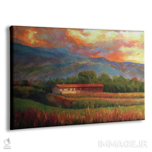 تابلو Italy,مزارع نزدیک آوستا، ایتالیا اثر کریستوفر کلارک - نمای پرسپکتیو محصول