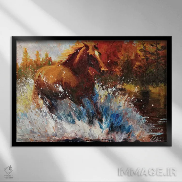 تابلو آزادی اثر کریستوفر کلارک - نمای قابدار مشکی