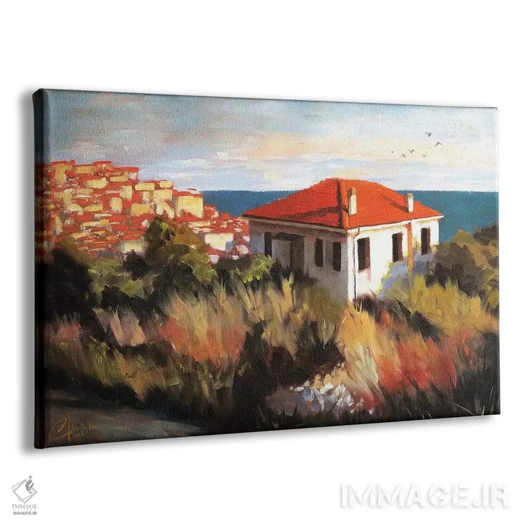 تابلو Italy ? Cottage By The Sea,ایمپریا، ایتالیا، خانه کنار دریا اثر کریستوفر کلارک - نمای پرسپکتیو محصول