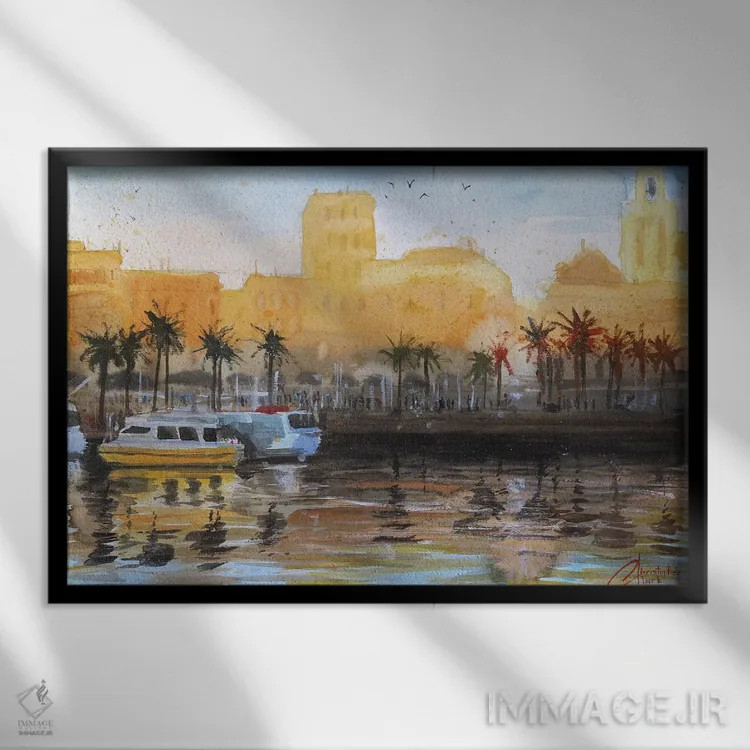 تابلو Italy,جنوا، ایتالیا اثر کریستوفر کلارک - نمای قابدار مشکی