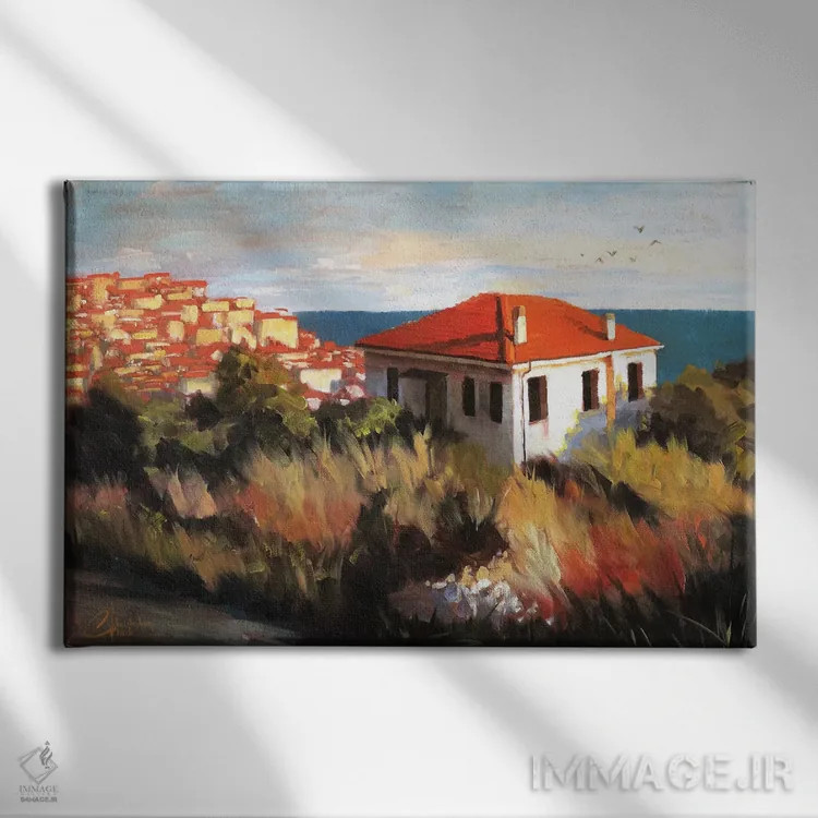 تابلو Italy ? Cottage By The Sea,ایمپریا، ایتالیا، خانه کنار دریا اثر کریستوفر کلارک - نمای روبهرو روی دیوار