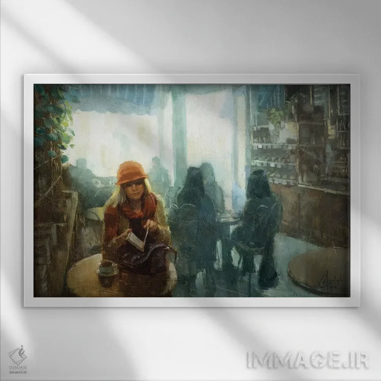 تابلو یادداشت روزانه اثر کریستوفر کلارک - نمای قابدار سفید