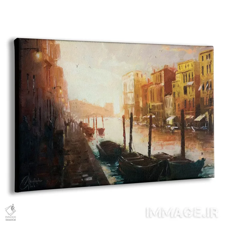 تابلو Italy,زندگی در ونیز، ایتالیا اثر کریستوفر کلارک - نمای پرسپکتیو محصول